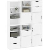  Bočni ormarići 6 kom ODDA bijeli 40x24x79 cm puno drvo bor | shoptok.hr