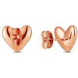 Vuch Ženske nau&amp;scaron;nice Ember Rose Gold u obliku srca, 10 mm Slike