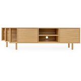 Woodman TV komoda u dekoru hrasta u prirodnoj boji 189x50x44 cm Shift – | shoptok.hr