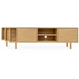 TV omarica v hrastovem dekorju v naravni barvi 189x50x44 cm Shift –