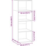  Visoka komoda bijela 40x41x124 cm od konstruiranog drva | shoptok.hr