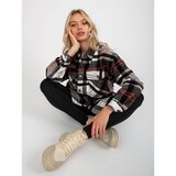 Fashion Hunters Beige and black checked top shirt with pockets | Shoptok.si