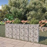  Gabionski zid s poklopcima od pocinčanog čelika 200 x 20 x 85 cm | shoptok.hr