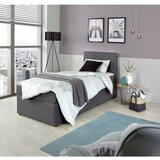 P & B POSTELJA Z VZMETNICO 90 cm x 200 cm , tekstil siva | Shoptok.si