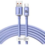 Baseus Crystal Shine kabel USB na USB-C, 5A, 1,2 m (vijoličen), (20627471) | Shoptok.si