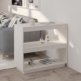 Furnova Knjižna omara bela 80x35x71 cm trdna borovina, (21932640) Cene