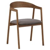 Vind Collection Vind Långön blagovaonska stolica s rukohvatima, smeđa, set od 2 | shoptok.hr