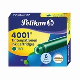Pelikan Črnilni vložki za nalivno pero 4001 TP/6, temno zelen