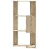  Kutni regal za knjige 3 razine boja hrasta 50x50x102 cm drveni | Eponuda.com
