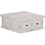  Stolić za kavu bijeli 70 x 70 x 30 cm od masivnog drva manga | shoptok.hr