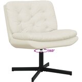 Stolac za opuštanje s rotacijom Krema 63 x 75 x 76 cm Baršun | shoptok.hr