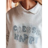 DStreet Bluza damska oversize z nadrukiem HAPIRES szara | Shoptok.si