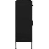 Ormarić za pohranu crni 80 x 35 x 101,5 cm čelični | shoptok.hr