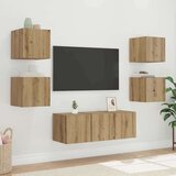TV stenska omara Oreh 30,5 x 35 x 30 cm Konstruiran les, (5000092199) | Shoptok.si