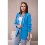 Kesi Włoski Elegant jacket with lapels gray turquoise | Eponuda.ba