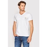 Versace Majica Scollo AUU01004 Bela Regular Fit | Shoptok.si