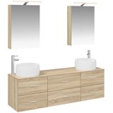  Set namještaja za kupaonicu 5 kom. Hrast sonoma | shoptok.hr