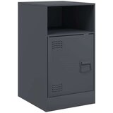 vidaXL Nočna omarica antracit 34,5x39x62 cm jeklo | Shoptok.si