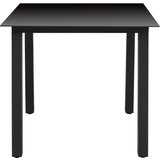  5-dijelni vrtni blagovaonski set aluminijski crni | shoptok.hr