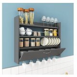 Hanah home kuhinjska polica knott anthracite | ePonuda.com