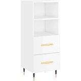 Komoda sjajna bijela 34,5 x 34 x 90 cm od konstruiranog drva | shoptok.hr