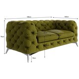 Ropez Zelena žametna sedežna garnitura 185 cm Chelsea – | Shoptok.si