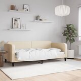 vidaXL Raztegljiva postelja krem 90x200 cm blago Cene