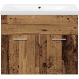 vidaXL 3-delni set kopalniškega pohištva Stari les in MDF | Shoptok.si