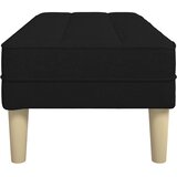  Klupa s jastukom Crna 113 x 57 x 39 cm tkanina | Eponuda.com
