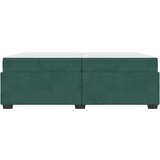  Posteljni okvir z vzmetnico Temno zelena 200 x 200 cm Žamet, (5000069760) | Shoptok.si