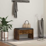  Klupa za hodnik s jastukom Dimljeni hrast 63 x 38 x 40 cm | shoptok.hr