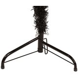  Tanka umjetna polovica božićnog drvca sa stalkom crna 210 cm | shoptok.hr