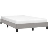 vidaXL Posteljni okvir svetlo siv 120x190 cm tkanina | Shoptok.si