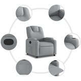  Naslonjač za noge svijetlo sive tkanine | shoptok.hr