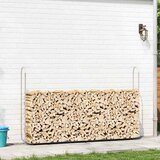  Stalak za drva za ogrjev 250x25x150 cm Pocinčani čelik | shoptok.hr