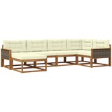 Set vanjskih sofa 6 pcs Prirodna i krem | Eponuda.com