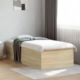 Maison Chic Posteljni okvir - Enojna postelja - Postelja za odrasle sonoma hrast 90x190 cm inženirski les-J9144, (21775767) | Shoptok.si