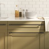  Ručke za ormarić 10 kom crne 480 mm od nehrđajućeg čelika | shoptok.hr