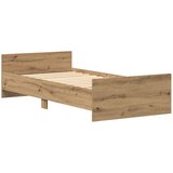  Okvir kreveta bez madraca Artisan hrast 75x190 cm Inženirsko drvo | Shoptok.si