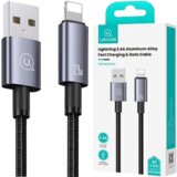 Usams USB TO LIGHTNING KABEL 2.4A 1.2M HITRO POLNJENJE ZA IPHONE STEEL, (21980507) | Shoptok.si