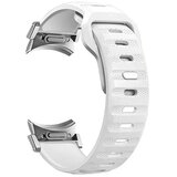 INF Pašček za Galaxy Watch 6/5/4 - Silikonski pašček za uro s hitrim sproščanjem Silver+White, (21757230) | Shoptok.si
