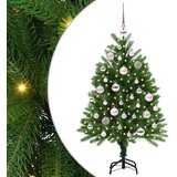 vidaXL Božično drevo med 150 LED z stojalom Zelena 120 cm PE, (5000066961) | Shoptok.si