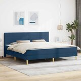 Krevetna konstrukcija Plava 200 x 200 cm Poliester | shoptok.hr