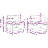  Set vanjskih sofa 4 kom. Prirodna i bež | shoptok.hr