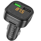 transmiter Bluetooth sa USB punjaćem BOROFONE BC43 TF card playback QC3.0 car black