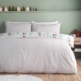 Catherine Lansfield Flanelna posteljnina za zakonsko posteljo v naravni barvi 200x200 cm Brushed Christmas Penguins &amp;ndash; Slike