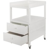 Qu-ax stol za previjanje s dvije ladice white | shoptok.hr