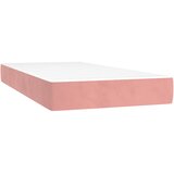  Krevet s oprugama i madracem ružičasti 120 x 190 cm baršunasti | shoptok.hr