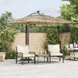 vidaXL Vrtni senčnik z jeklenim drogom rjav 269x269x235 cm | Shoptok.si