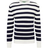 United Colors Of Benetton Pulover mornarska / bela | Shoptok.si